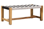 Satna Black And White Jute Bench - Bargainia.com - 5063227013647