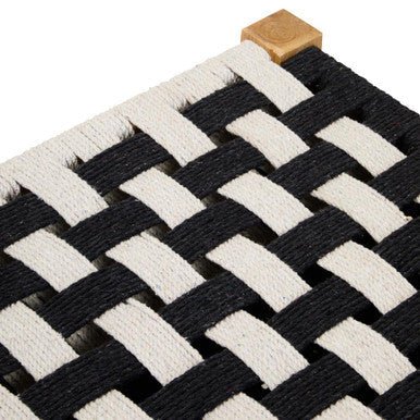 Satna Black And White Jute Bench - Bargainia.com - 5063227013647