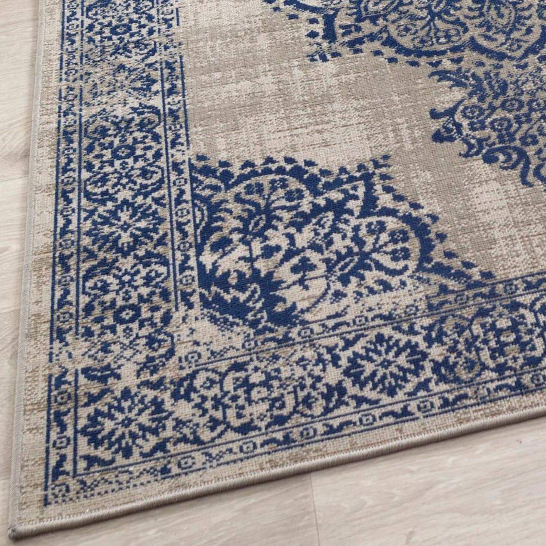 Saville Grey/Blue Vintage Rug - Bargainia.com - 5026134544598 - SAVILE_GREYXX_080X150