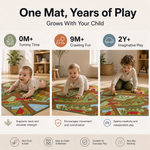 Farm Play Mat Nursery Play Room Non Slip Rug