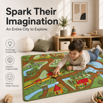 Farm Play Mat Nursery Play Room Non Slip Rug