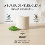 Natural 2 Ply Toilet Paper, 96 Rolls (3 x 32), 100% Recycled Cellulose, Unbleached, Eco-Friendly