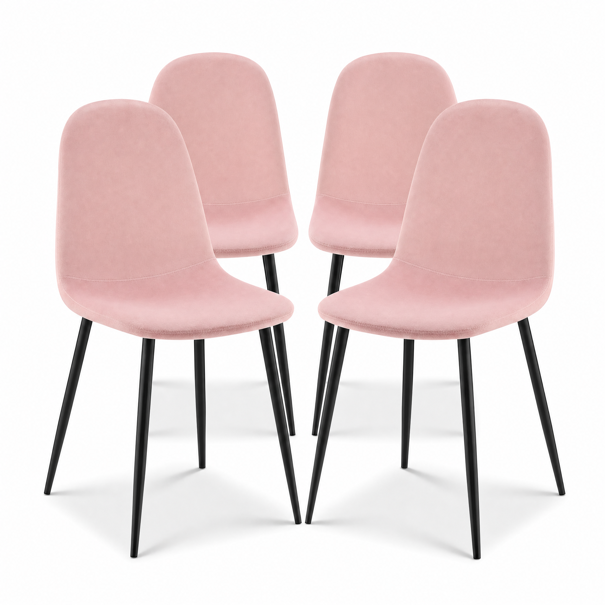 Ron Dining Chair - Velvet Pink
