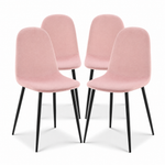 Ron Dining Chair - Velvet Pink