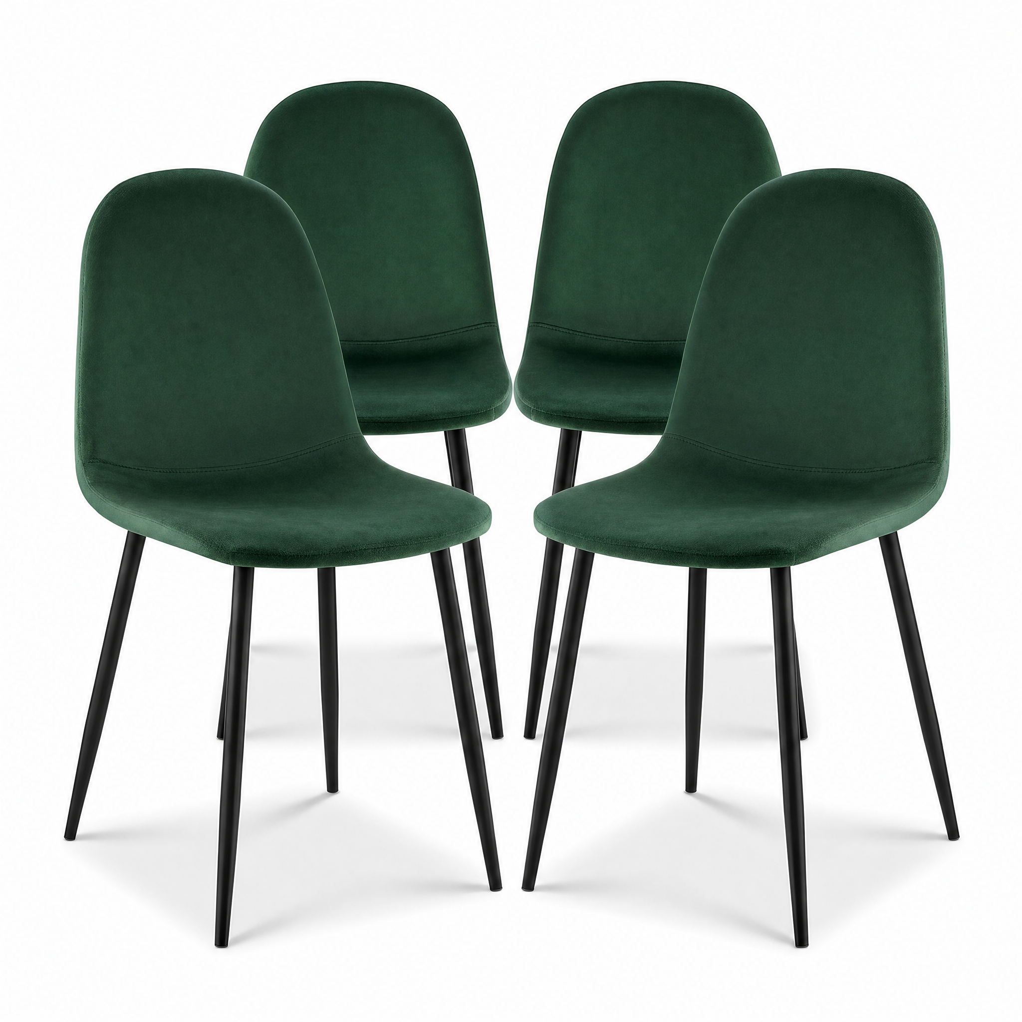 Ron Dining Chair - Emerald Green Velvet