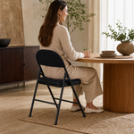 Chaise de bureau pliante en tissu - Gris