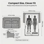 Canapé-lit 2 places Ramy en velours côtelé avec matelas dépliable - Bleu