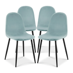 Ron Dining Chair - Velvet Blue