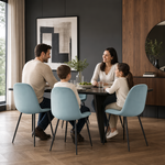 Ron Dining Chair - Velvet Blue