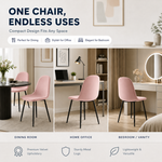 Ron Dining Chair - Velvet Pink
