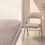 Chaise de bureau pliante en tissu - Gris