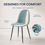 Ron Dining Chair - Velvet Blue
