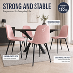Ron Dining Chair - Velvet Pink