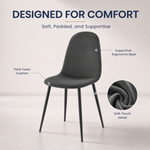 Ron Dining Chair - Grey Velvet