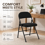Chaise de bureau pliante en tissu - Gris