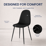 Ron Dining Chair - Black Velvet