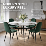 Ron Dining Chair - Emerald Green Velvet