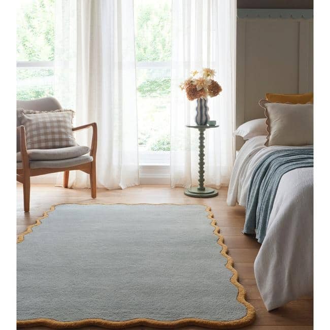 Scalloped Rugs Bordered Design - Bargainia.com - 5026134637917 - SCAELS_DUCEGG_120X170