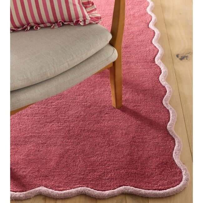 Scalloped Rugs Bordered Design - Bargainia.com - 5026134637979 - SCAELS_CORALX_120X170