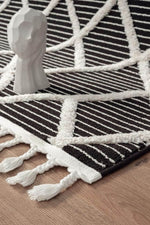 Scandi Indoor Rug Anthracite & White - Bargainia.com - 