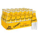 Schweppes Tonic Water Glass Bottles 24 x 200ml - Bargainia.com - 