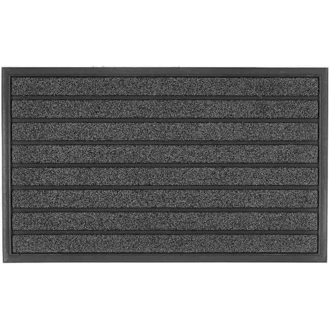 Scraper Doormat in Black - Bargainia.com - 5026134611016 - MMSCRA_RIDGED_045X075