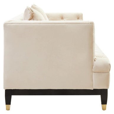 Sefira 2 Seat Ivory Fabric Sofa - Bargainia.com - 