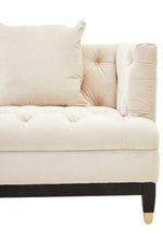 Sefira 2 Seat Ivory Fabric Sofa - Bargainia.com - 