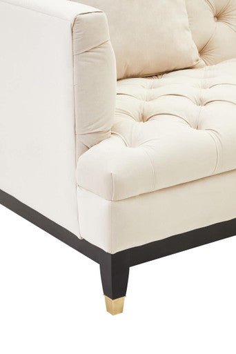 Sefira 2 Seat Ivory Fabric Sofa - Bargainia.com - 