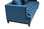 Sefira 2 Seat Navy Fabric Sofa - Bargainia.com - 