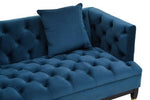 Sefira 2 Seat Navy Fabric Sofa - Bargainia.com - 