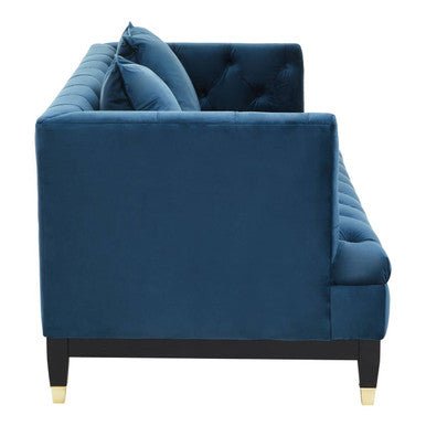 Sefira 2 Seat Navy Fabric Sofa - Bargainia.com - 