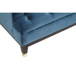 Sefira 3 Seat Navy Fabric Sofa - Bargainia.com - 