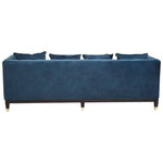 Sefira 3 Seat Navy Fabric Sofa - Bargainia.com - 