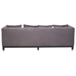 Sefira 3 Seat Viola Pirate Grey Fabric Sofa - Bargainia.com - 