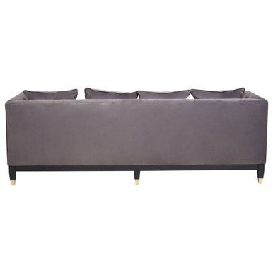 Sefira 3 Seat Viola Pirate Grey Fabric Sofa - Bargainia.com - 