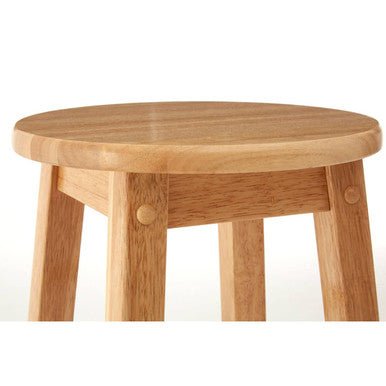 Selby Natural Tropical Hevea Wood Tall Bar Stool - Bargainia.com - 5018705356365