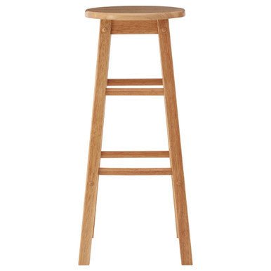 Selby Natural Tropical Hevea Wood Tall Bar Stool - Bargainia.com - 5018705356365