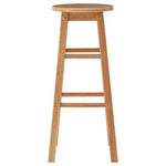 Selby Natural Tropical Hevea Wood Tall Bar Stool - Bargainia.com - 5018705356365