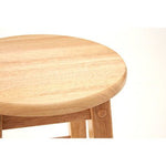 Selby Natural Tropical Hevea Wood Tall Bar Stool - Bargainia.com - 5018705356365