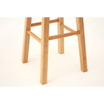 Selby Natural Tropical Hevea Wood Tall Bar Stool - Bargainia.com - 5018705356365