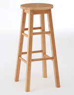 Selby Natural Tropical Hevea Wood Tall Bar Stool - Bargainia.com - 5018705356365