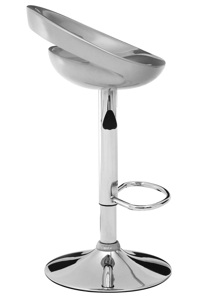 Seleno Silver ABS Bar Stool - Bargainia.com - 5018705345628