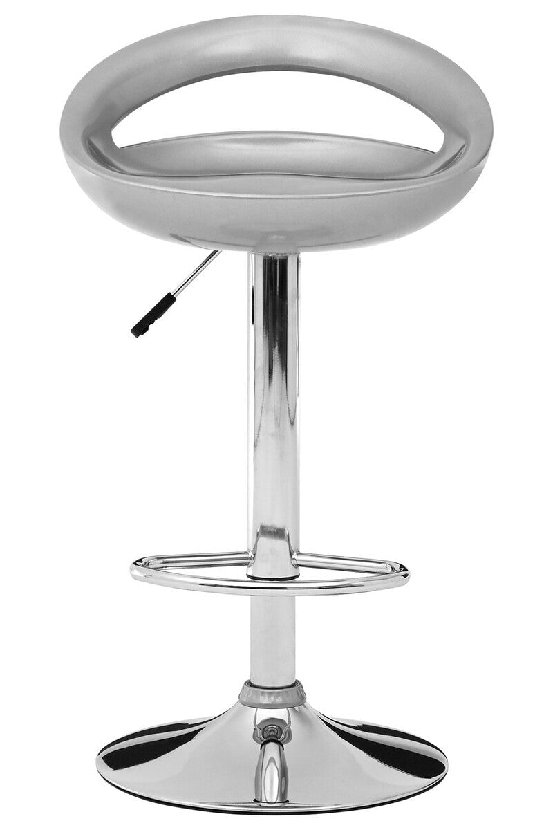 Seleno Silver ABS Bar Stool - Bargainia.com - 5018705345628