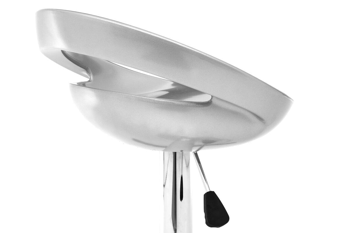 Seleno Silver ABS Bar Stool - Bargainia.com - 5018705345628