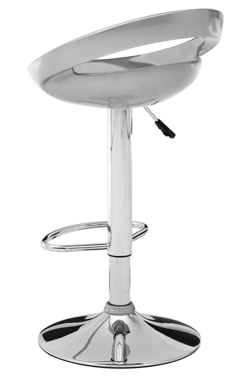 Seleno Silver ABS Bar Stool - Bargainia.com - 5018705345628