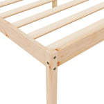 Senior Bed without Mattress 140x190cm Solid Wood Pine - Bargainia.com - 