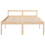 Senior Bed without Mattress 140x190cm Solid Wood Pine - Bargainia.com - 