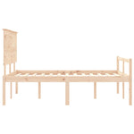 Senior Bed without Mattress 140x200 cm Solid Wood - Bargainia.com - 