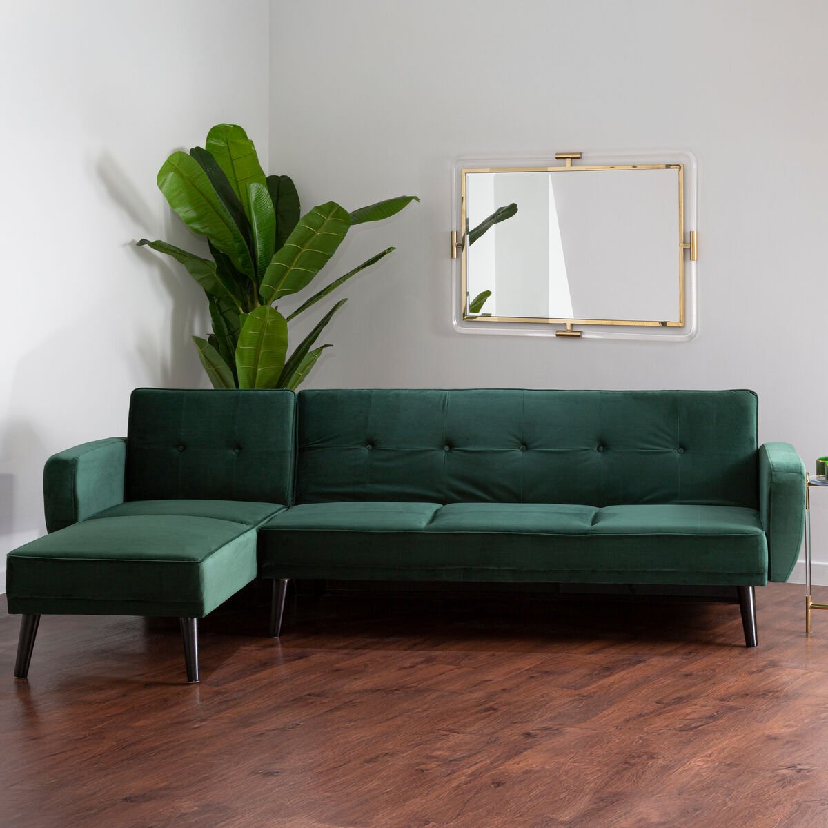 Serene 3 Seat Green Sofa Bed - Bargainia.com - 